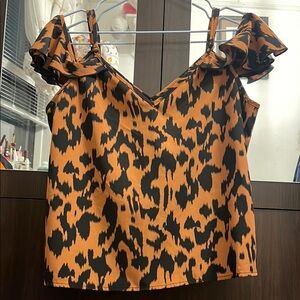Stylish Leopard Print Women's Top